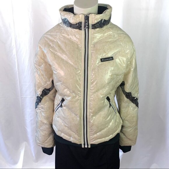 PIUMATE FEATHER DUCK DOWN COAT WINTER COAT BOMBER JACKET CLEAR JACKET WOMEN - Picture 3 of 13